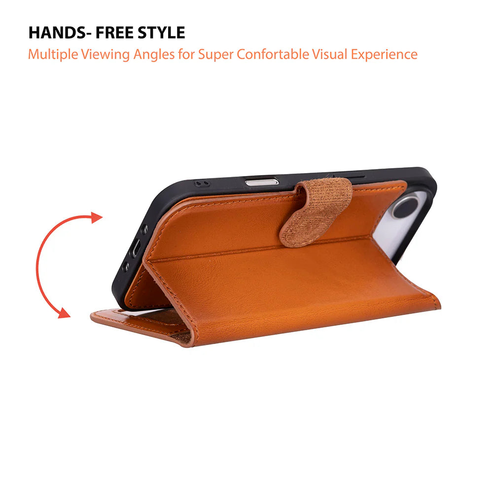 Magic iPhone 17 Air Leather Detachable Wallet Case