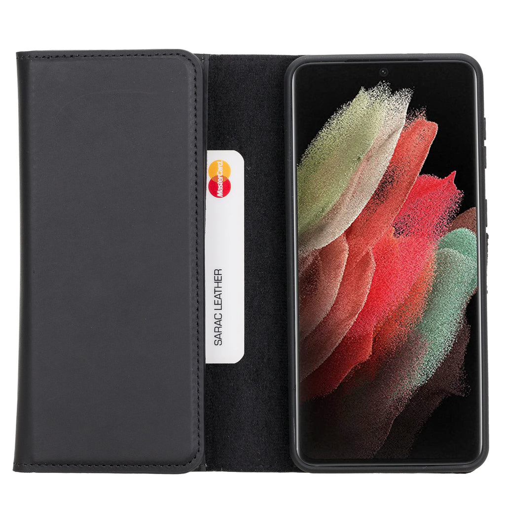 Santa Samsung Galaxy S21 Plus Leather Detachable Wallet Case