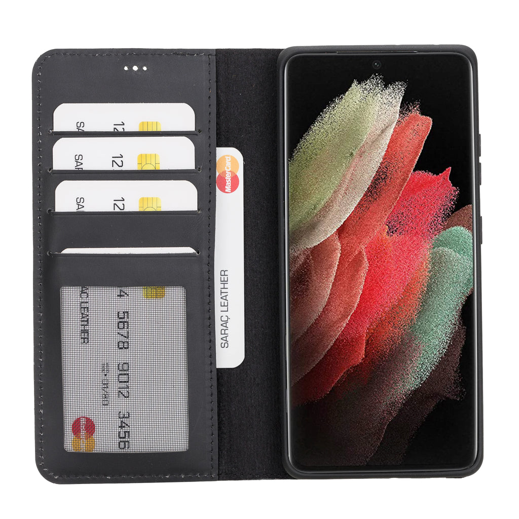Liluri Samsung Galaxy S21 Ultra Detachable Leather Wallet Case