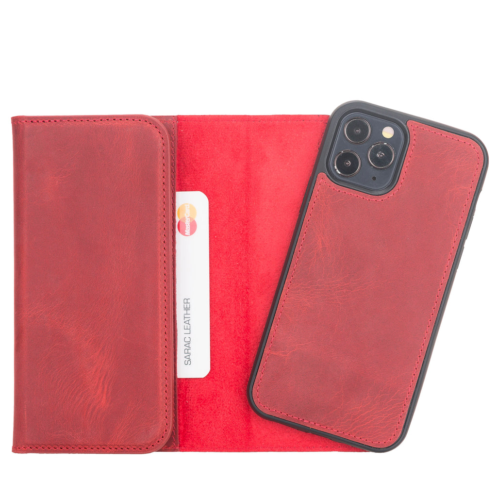 Santa iPhone 12 Pro Max Leather Detachable Wallet Case