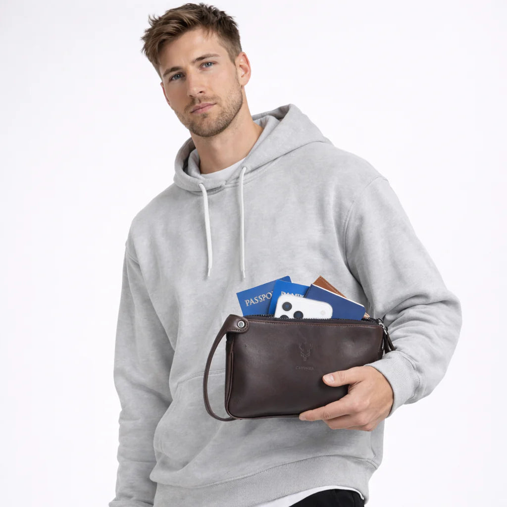 Carrera Valdiero Leather Men's Handbag