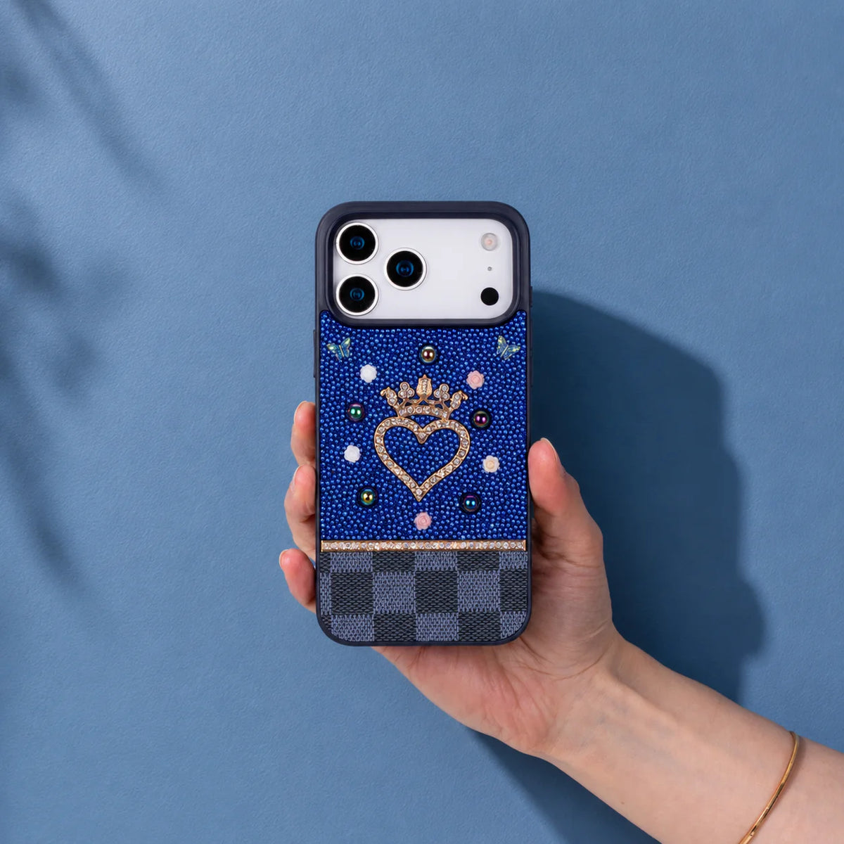 Vissel Heart Crystal Luxury Case for iPhone 17 Pro Max