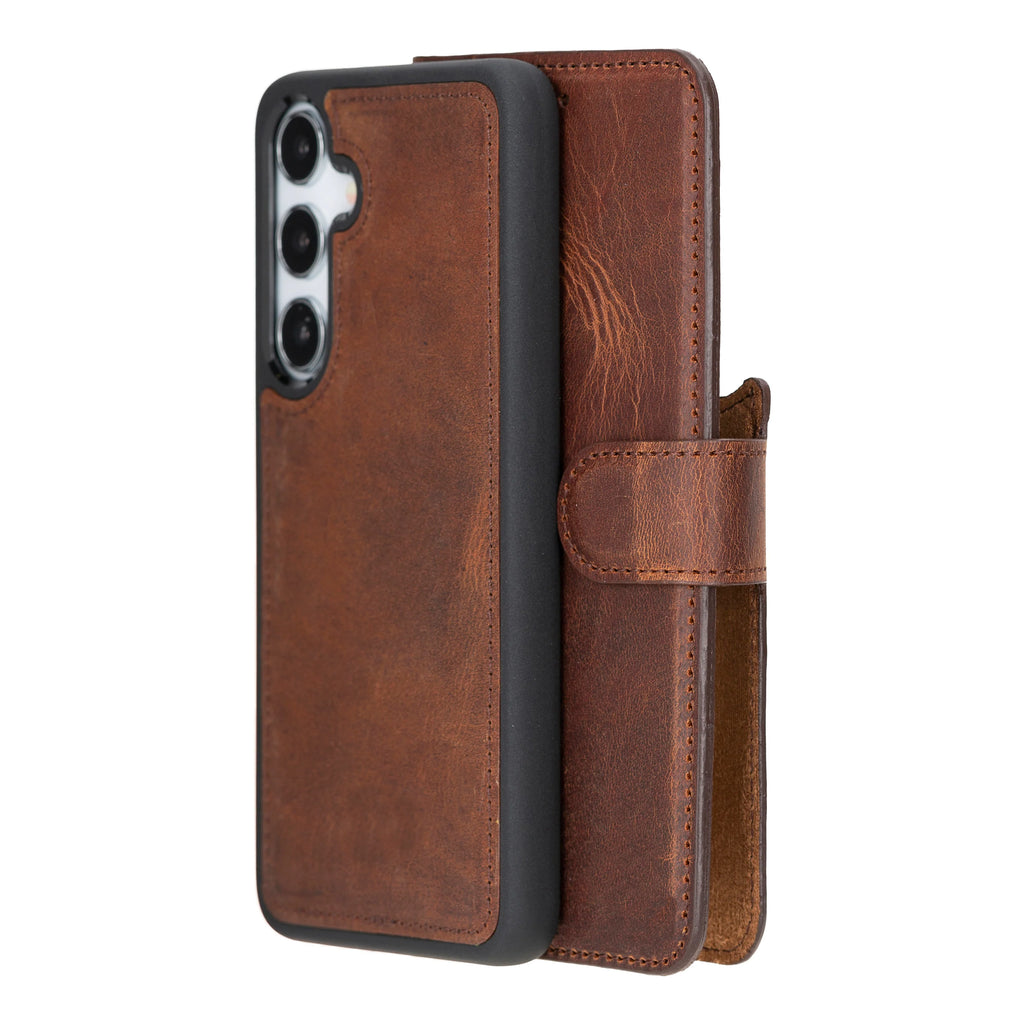 Magic Samsung Galaxy S24 Ultra Leather Detachable Wallet Case