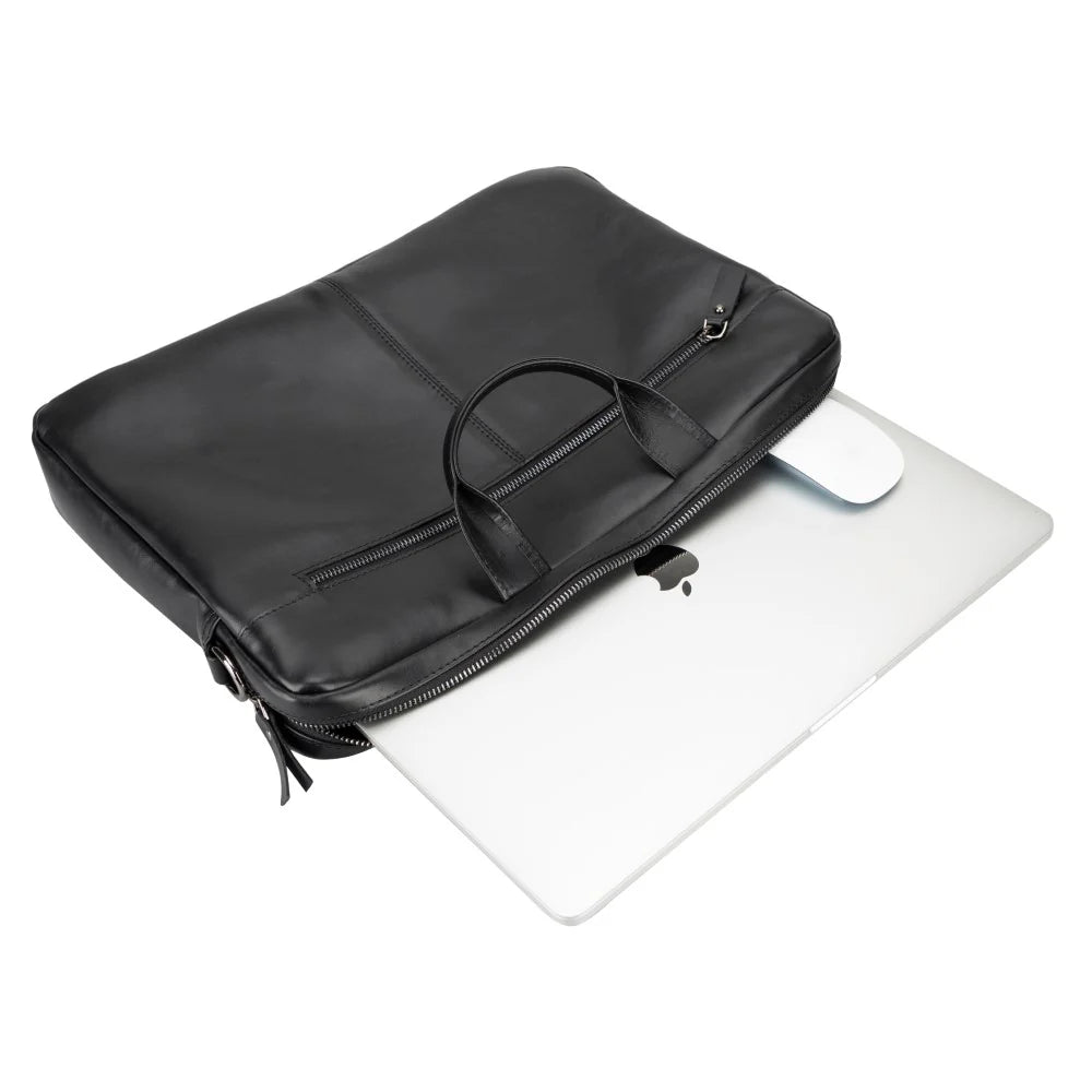 Apollo Leather Business Briefcase / Laptop Case 16"