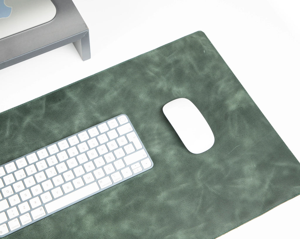 Natural Leather Desk Mat Large