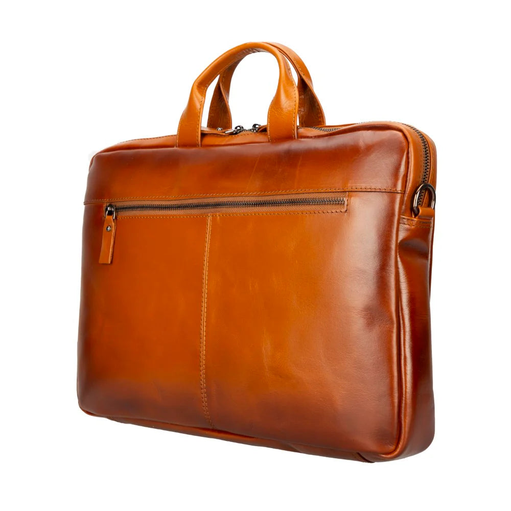 Apollo Leather Business Briefcase / Laptop Case 16"