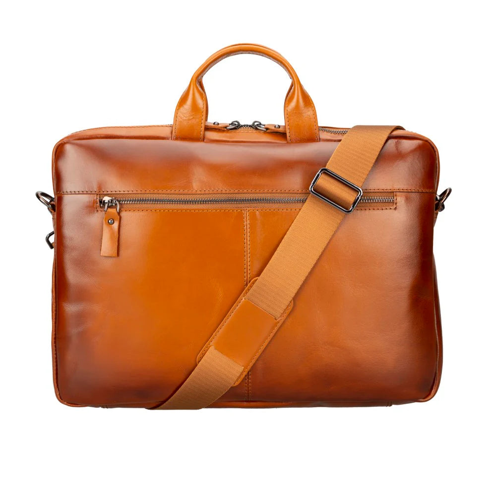 Apollo Leather Business Briefcase / Laptop Case 16"