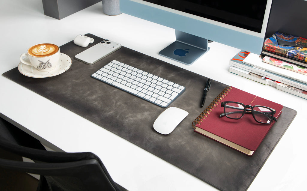 Natural Leather Desk Mat Medium