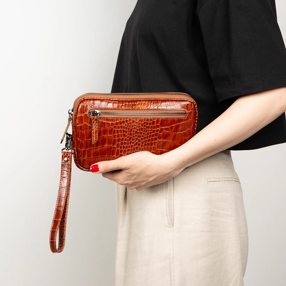 Noma Leather Clutch Bag