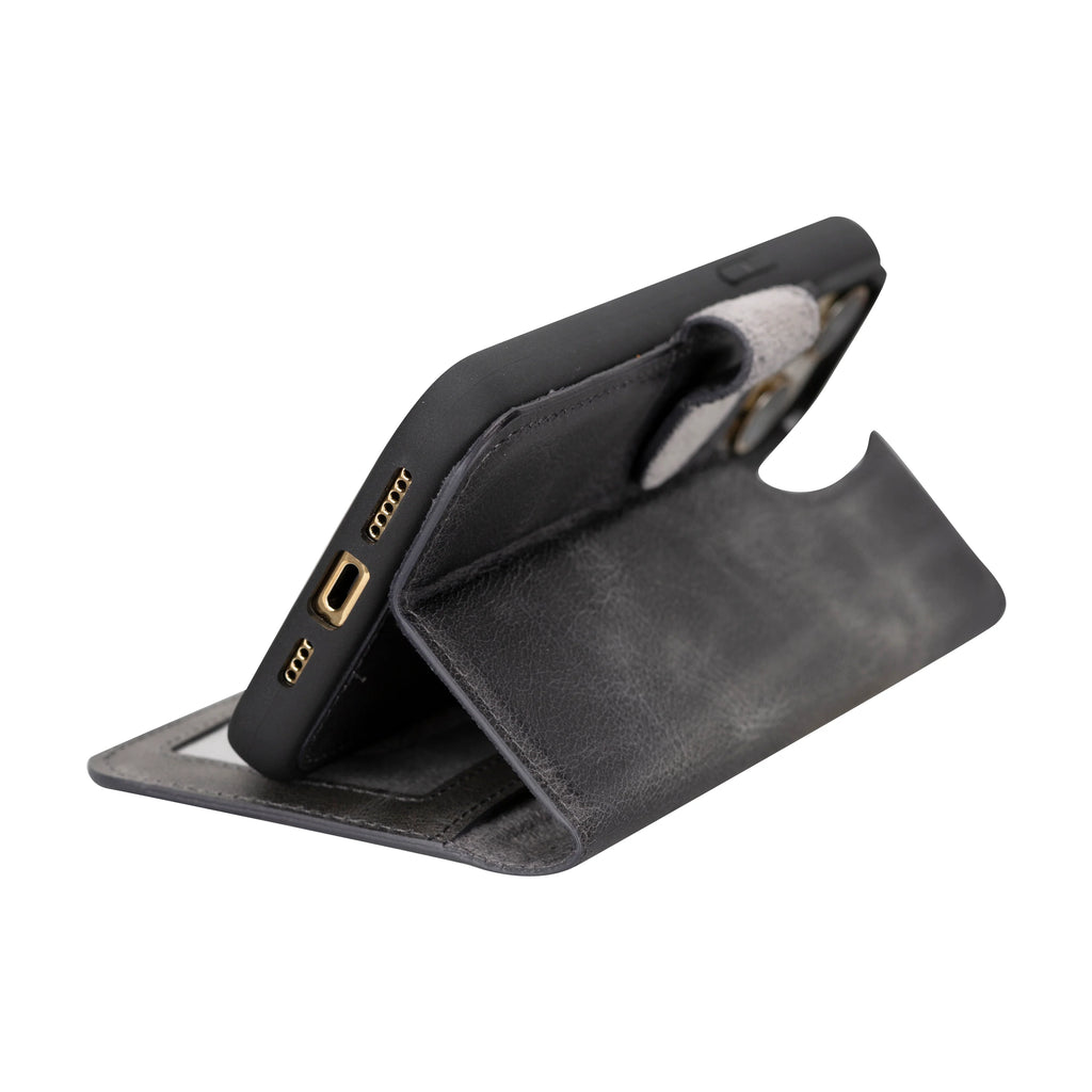 Magic iPhone 16 Pro Max Leather Detachable Wallet Case
