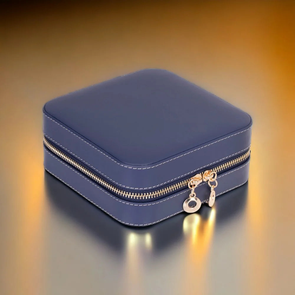 Amanda Leather Jewelry Box, Medium