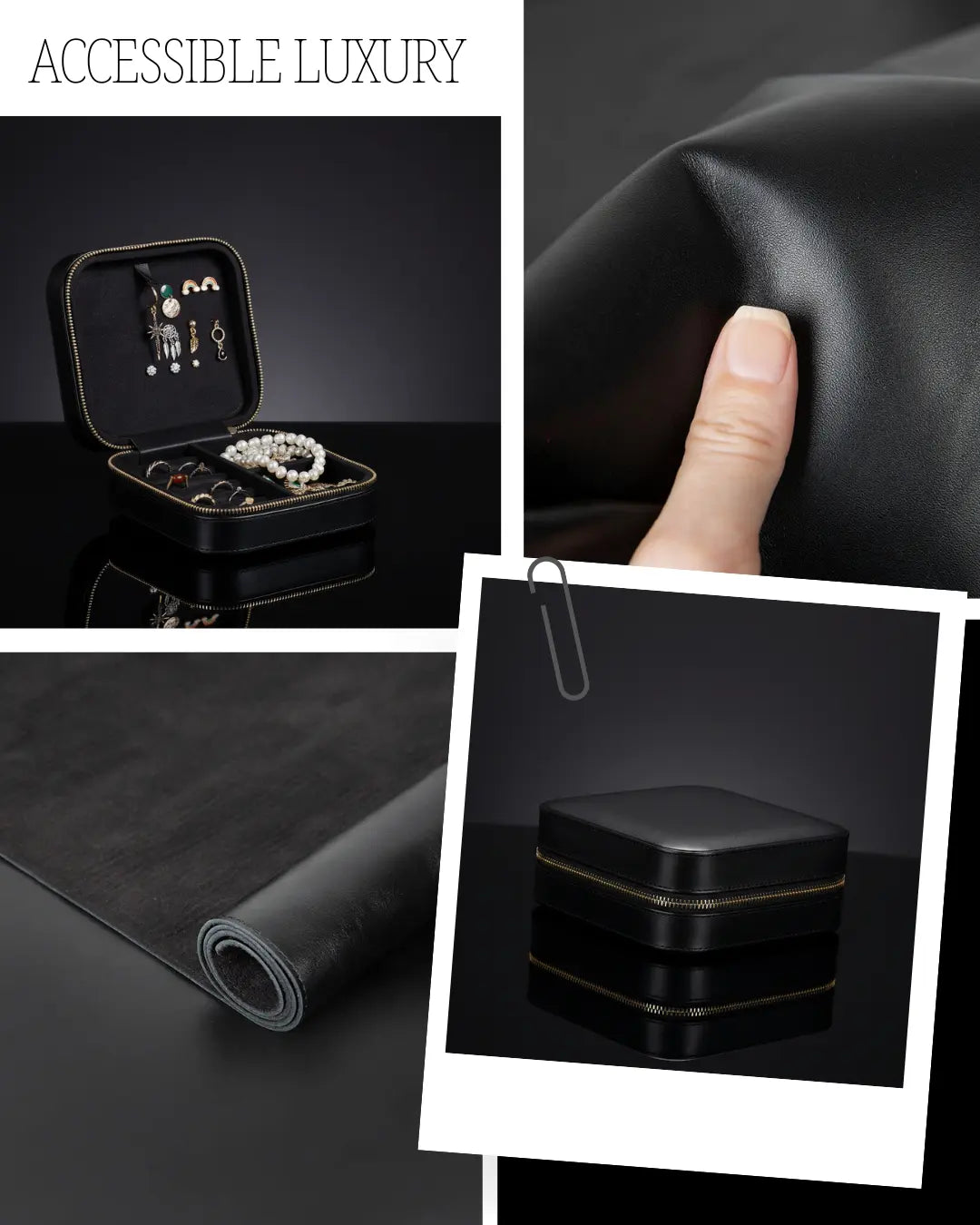 Amanda Leather Jewelry Box, Large