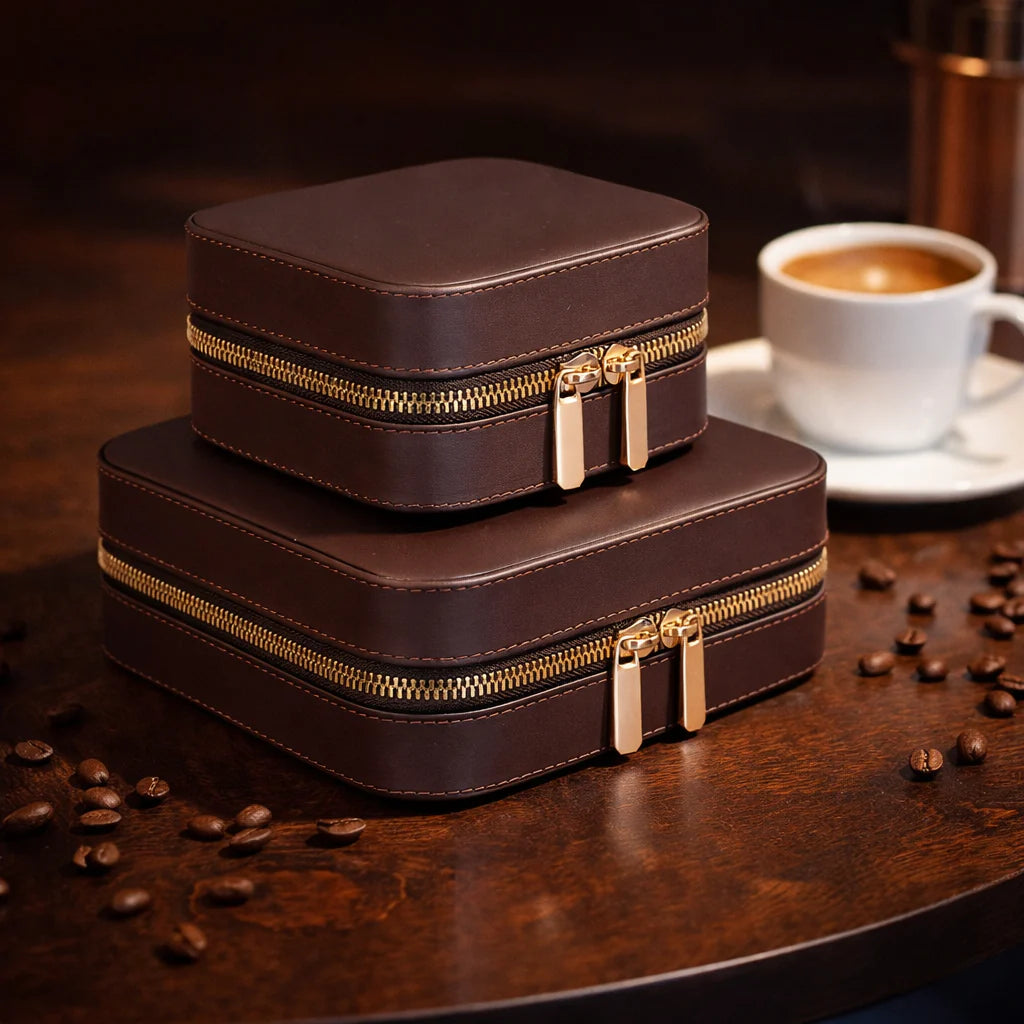 Amanda Leather Jewelry Box, Medium