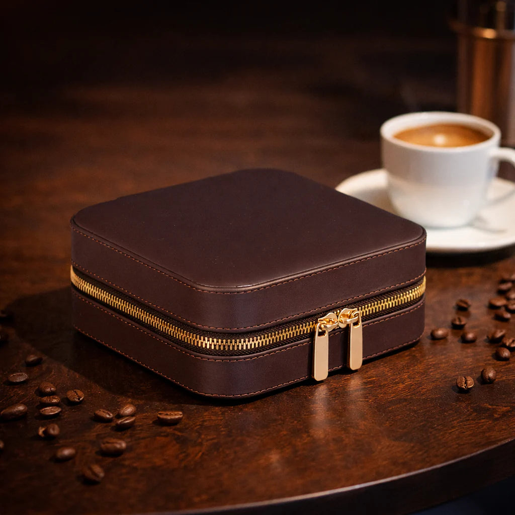 Amanda Leather Jewelry Box, Medium