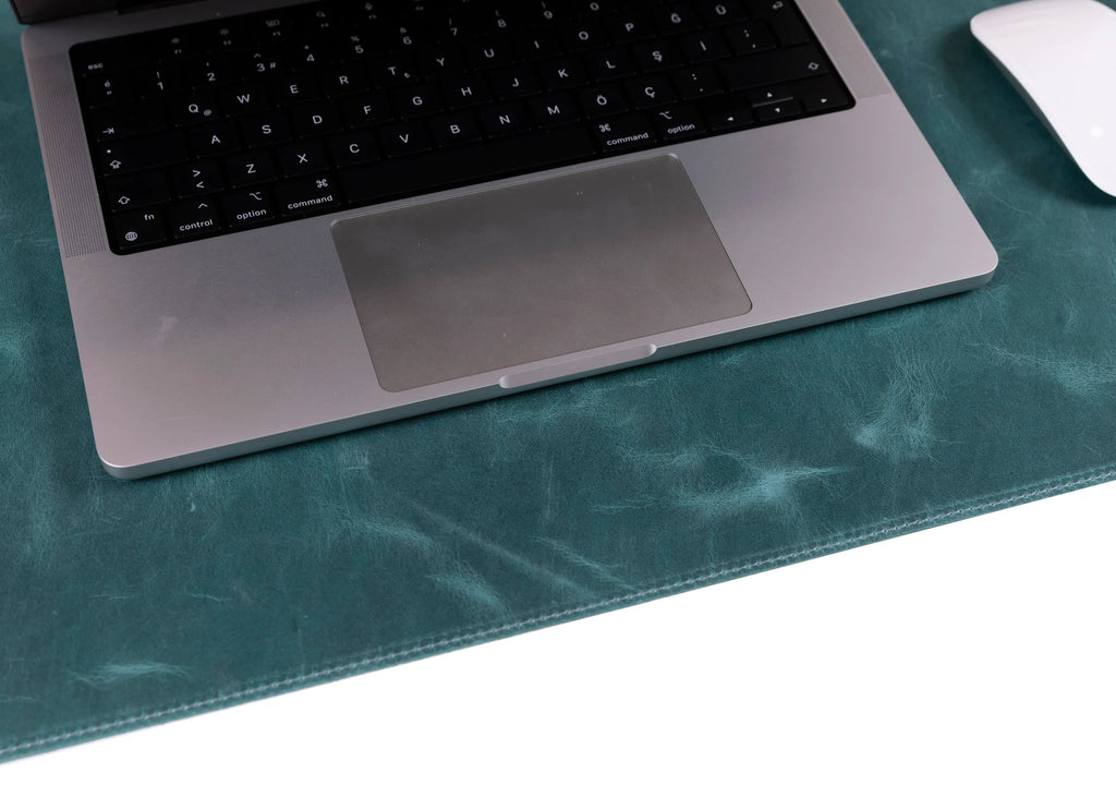 Natural Leather Desk Mat Large