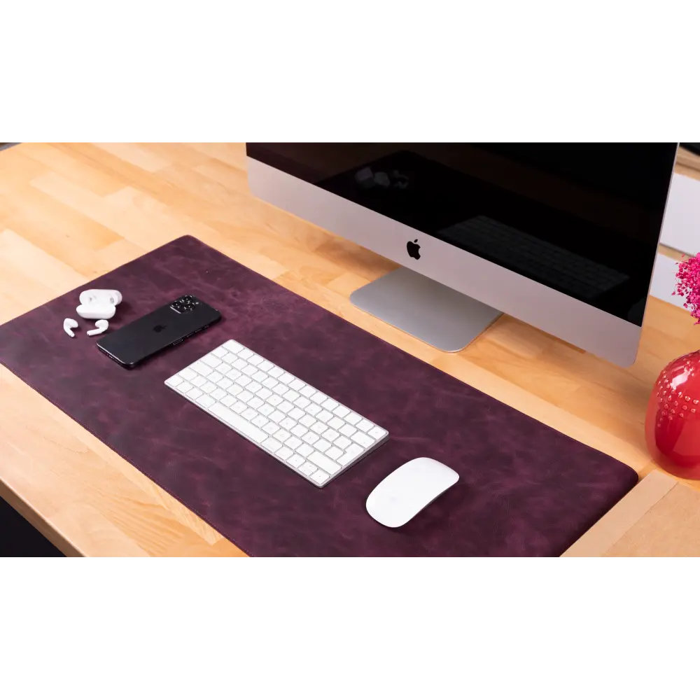 Natural Leather Desk Mat Medium