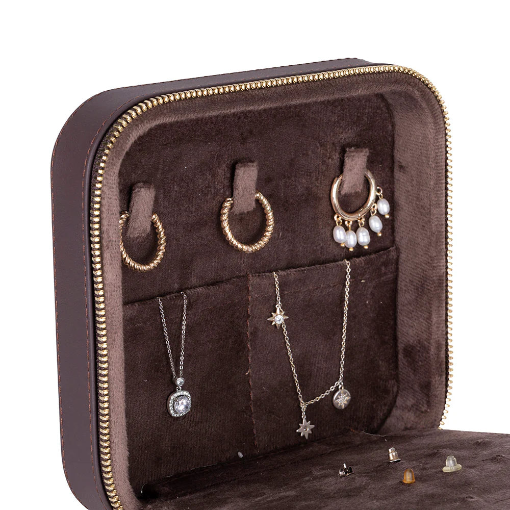 Amanda Leather Jewelry Box, Large