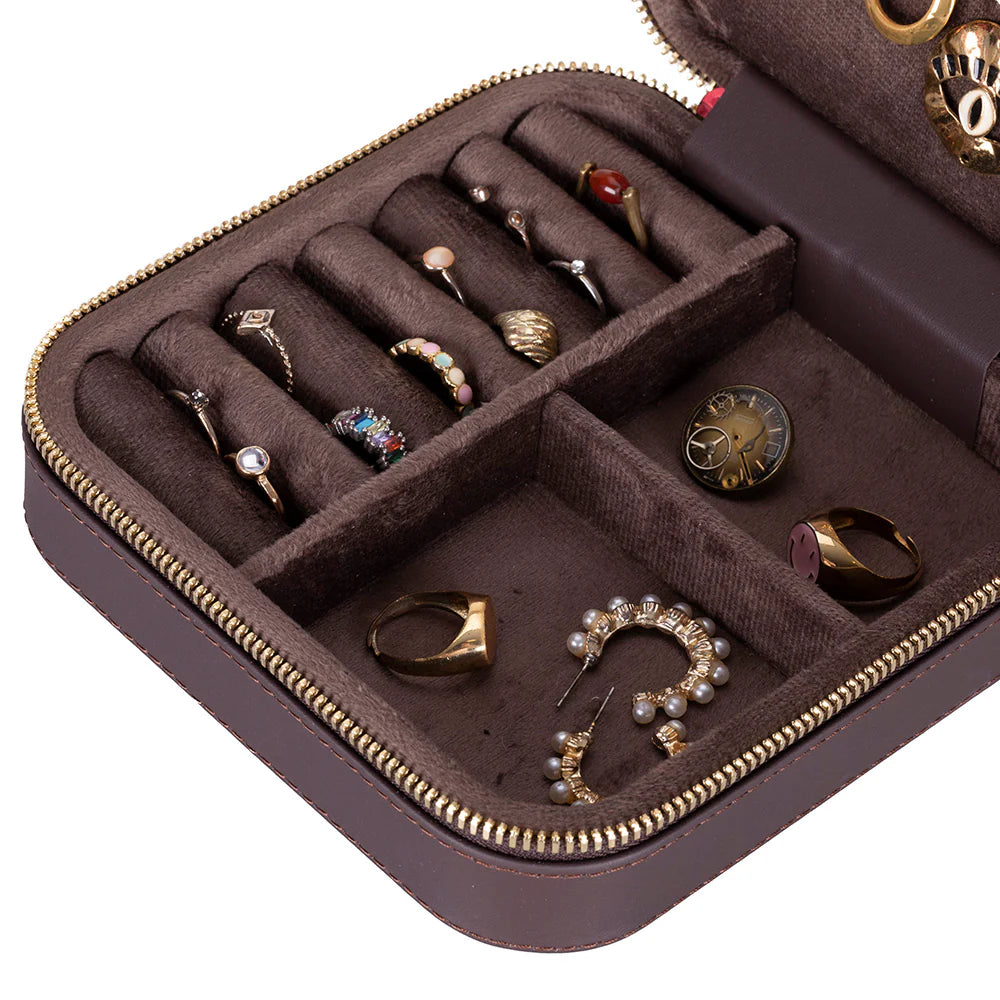 Amanda Leather Jewelry Box, Large