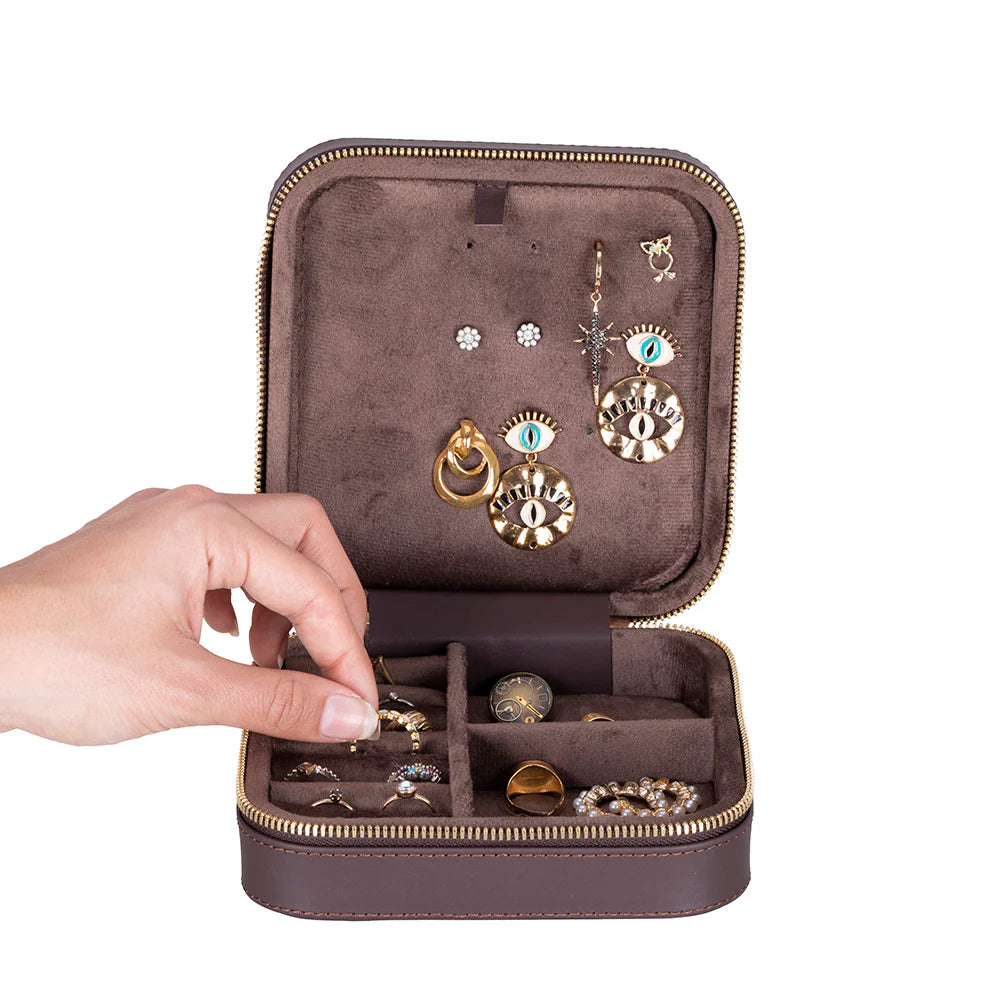 Amanda Leather Jewelry Box, Large