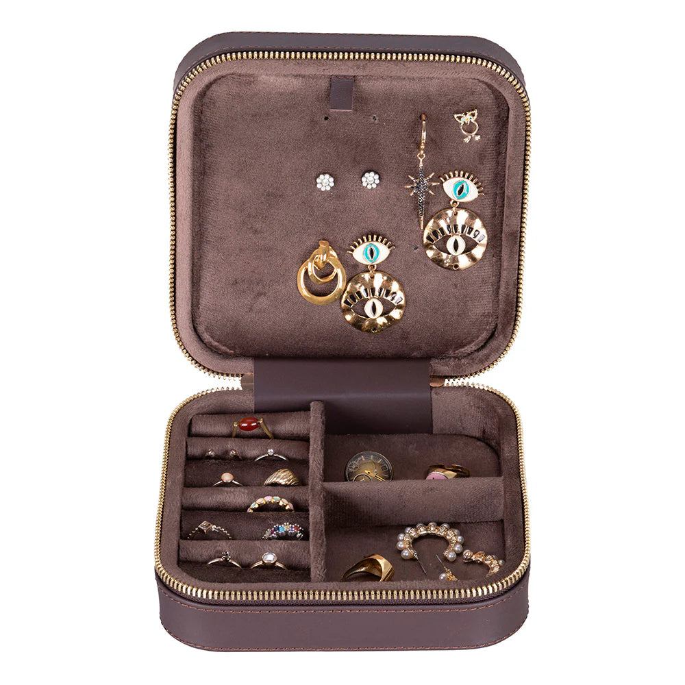 Amanda Leather Jewelry Box, Large