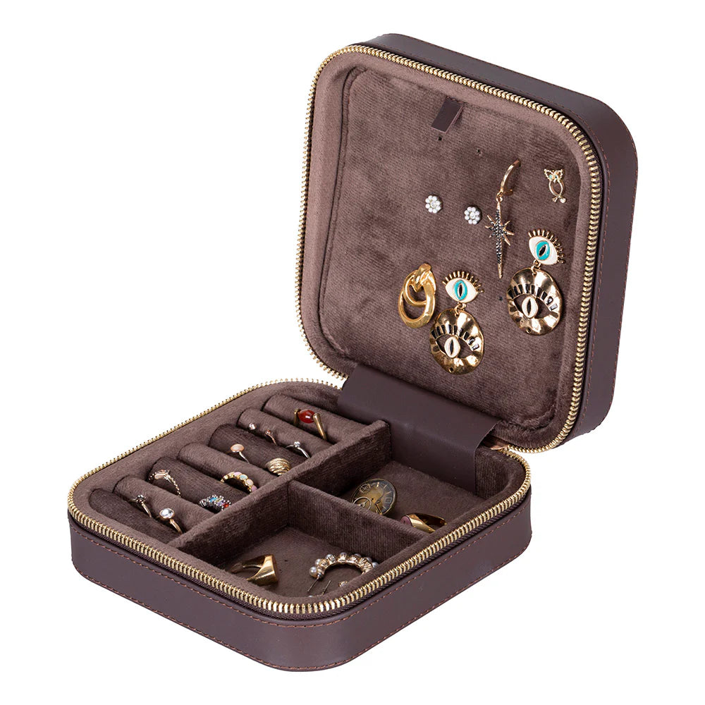 Amanda Leather Jewelry Box, Large