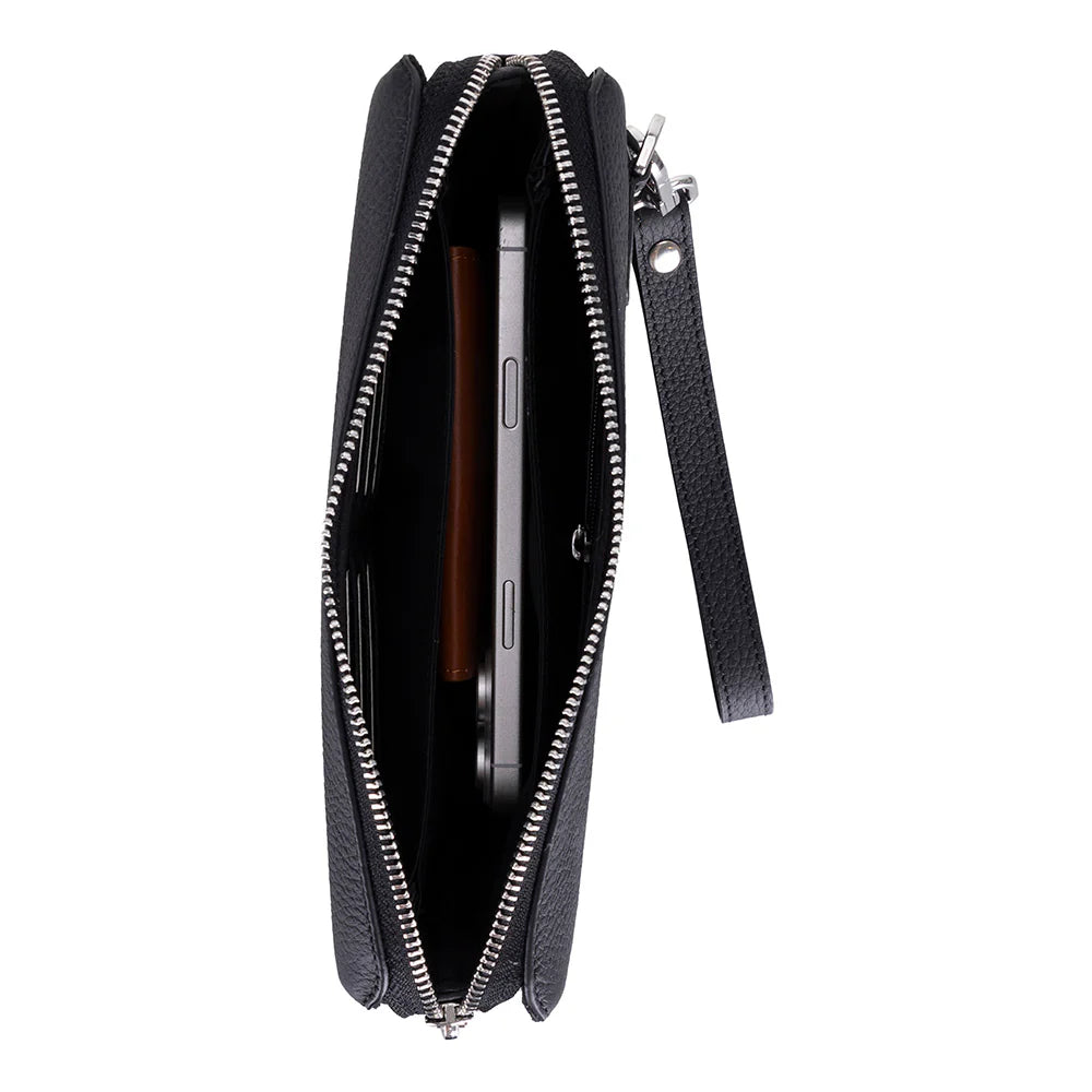 Lupus Leather Clutch Bag