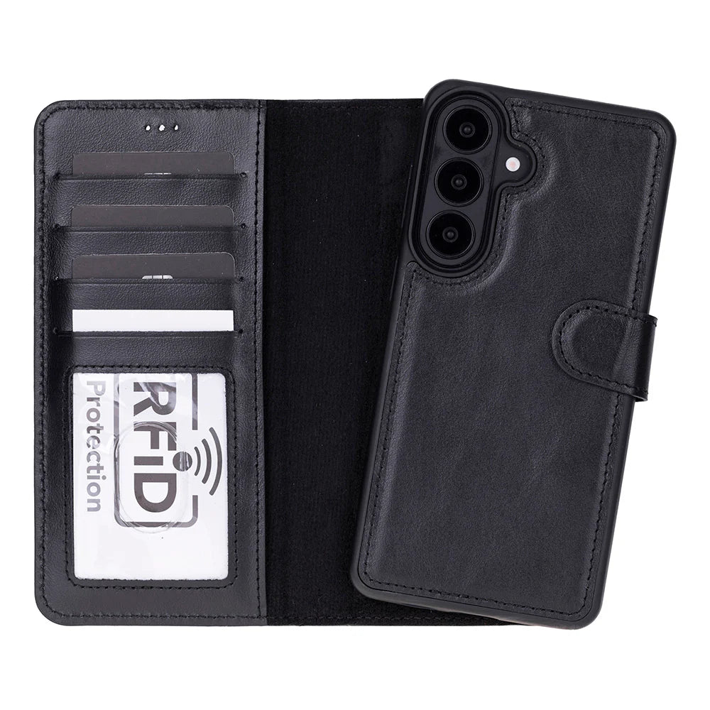 Magic Samsung Galaxy S26 Plus Detachable Leather Wallet Case