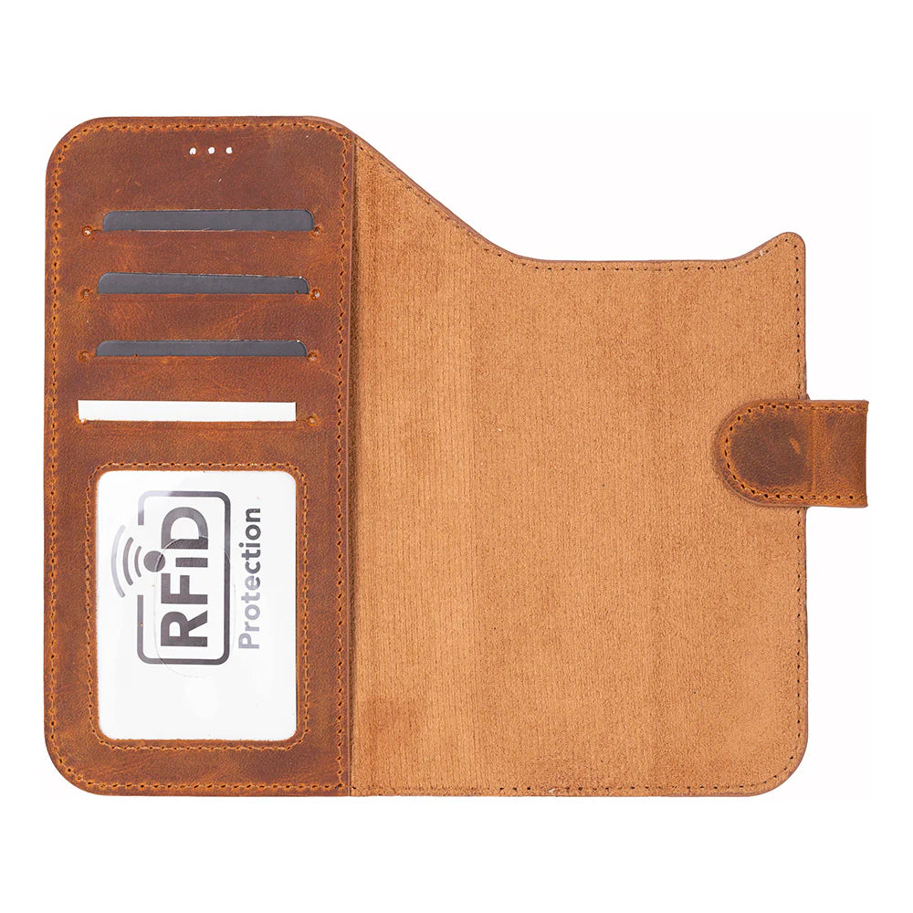 Magic iPhone 17 Air Leather Detachable Wallet Case