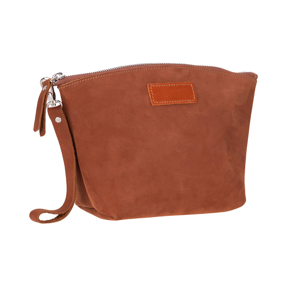 Luna Leather Makeup Bag