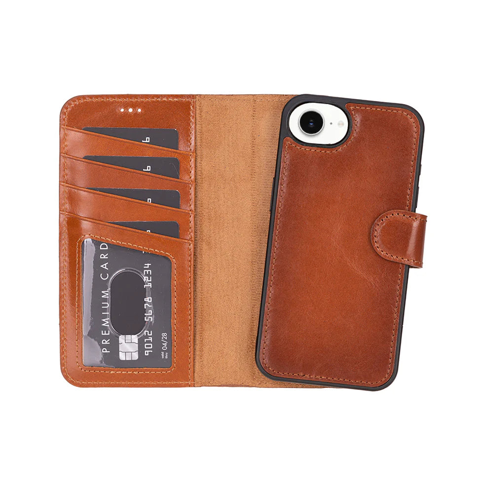 Magic iPhone 17E/16E Detachable Leather Wallet Case