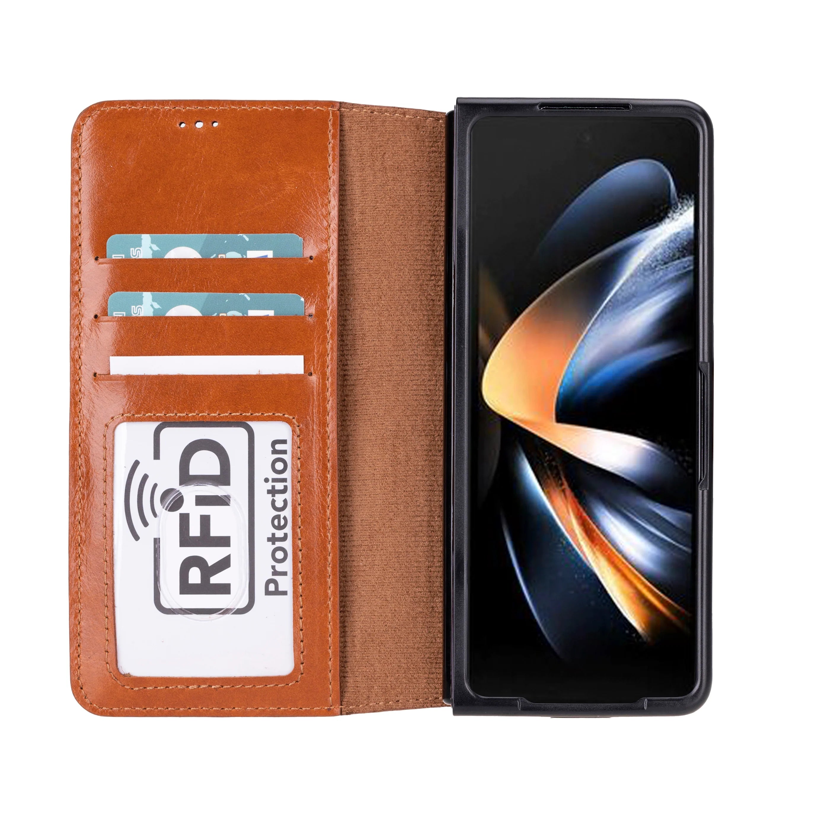 Wallet ID Google Pixel 10 Pro Fold Leather Folio Case