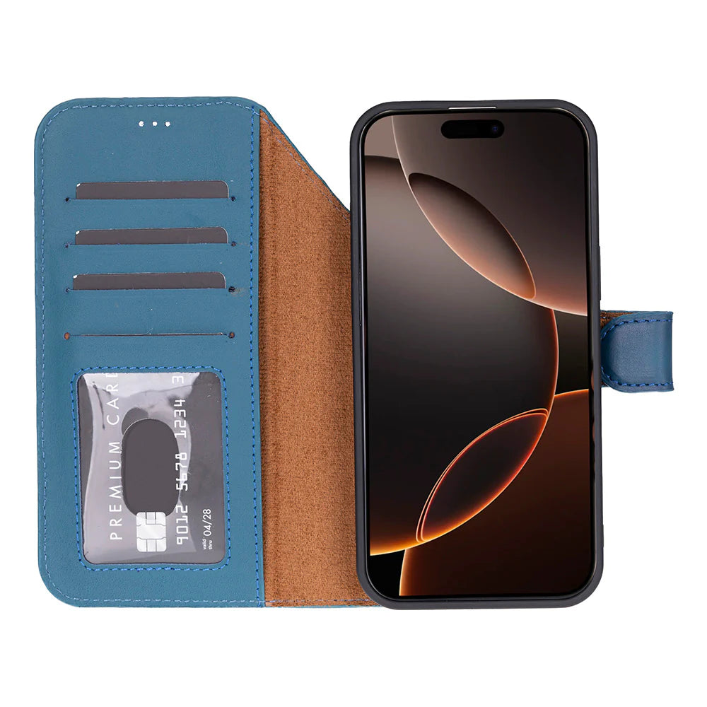 Magic iPhone 17 Pro Max Leather Detachable Wallet Case