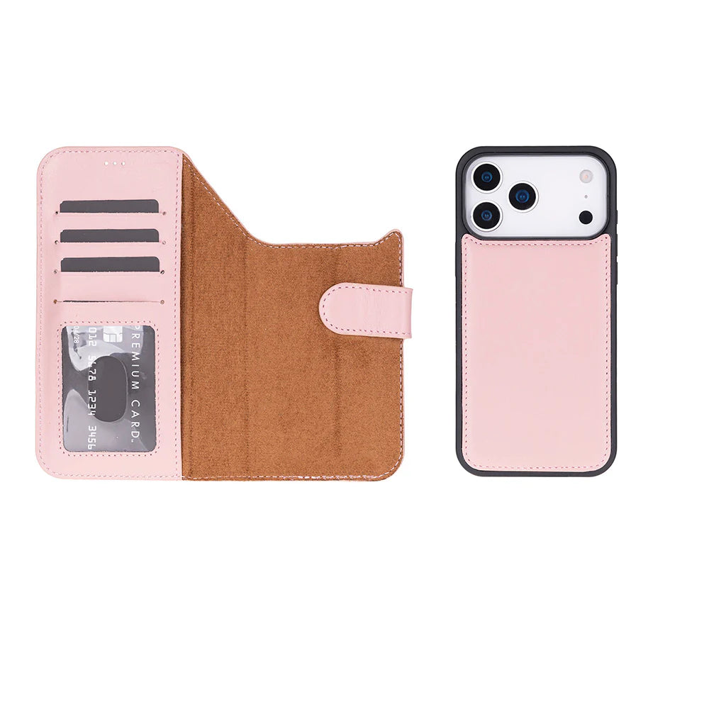 Magic iPhone 17 Pro Max Leather Detachable Wallet Case