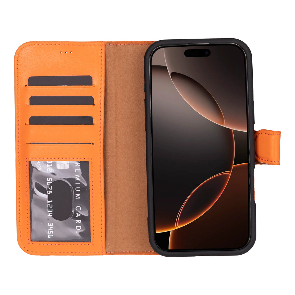 Magic iPhone 16 Pro Detachable Leather Wallet Case
