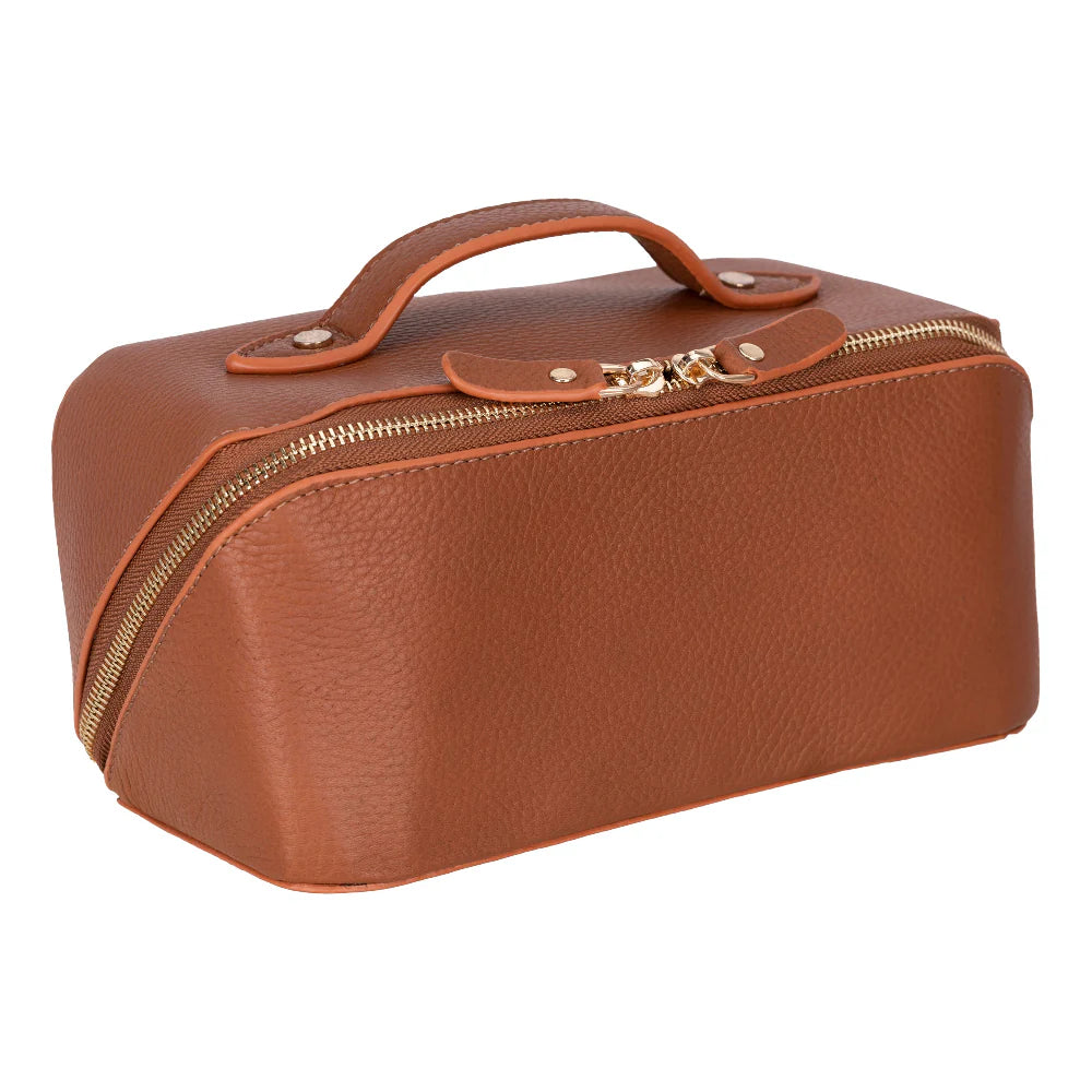 Ella Leather Makeup Bag