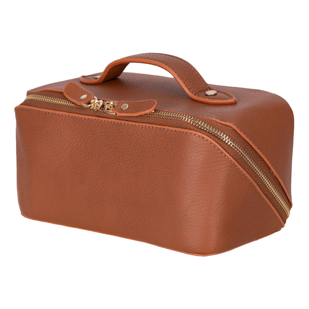 Ella Leather Makeup Bag