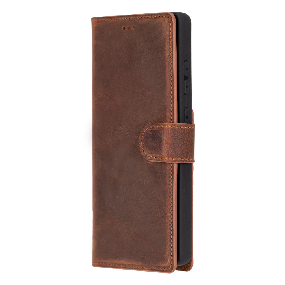 Magic Samsung Galaxy S25 Ultra Detachable Leather Wallet Case