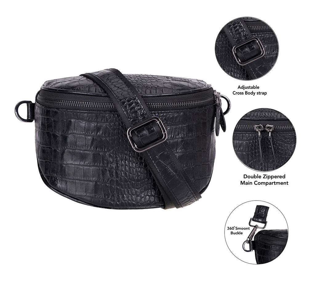 Alora Leather Crossbody Bag