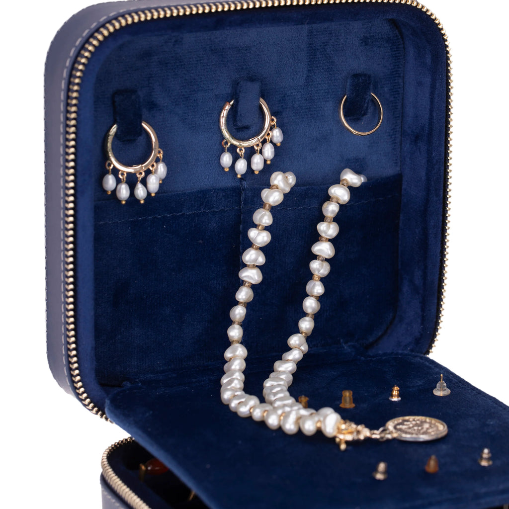 Amanda Leather Jewelry Box, Large