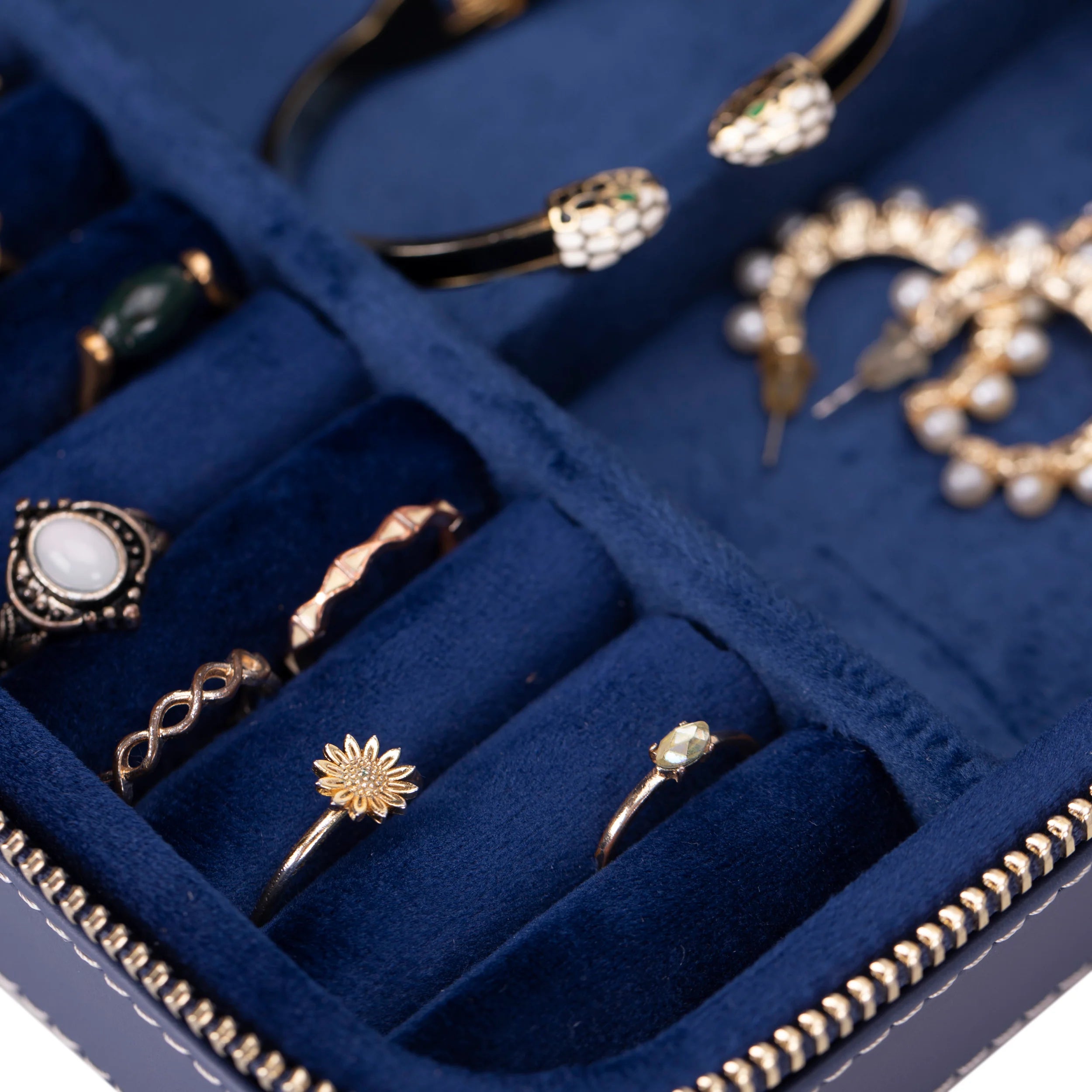 Amanda Leather Jewelry Box, Large