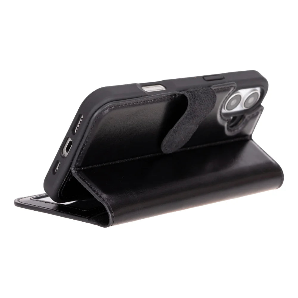 Magic iPhone 16 Plus Detachable Leather Wallet Case