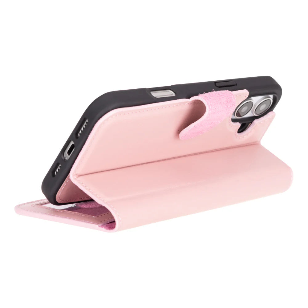 Magic iPhone 16 Plus Detachable Leather Wallet Case