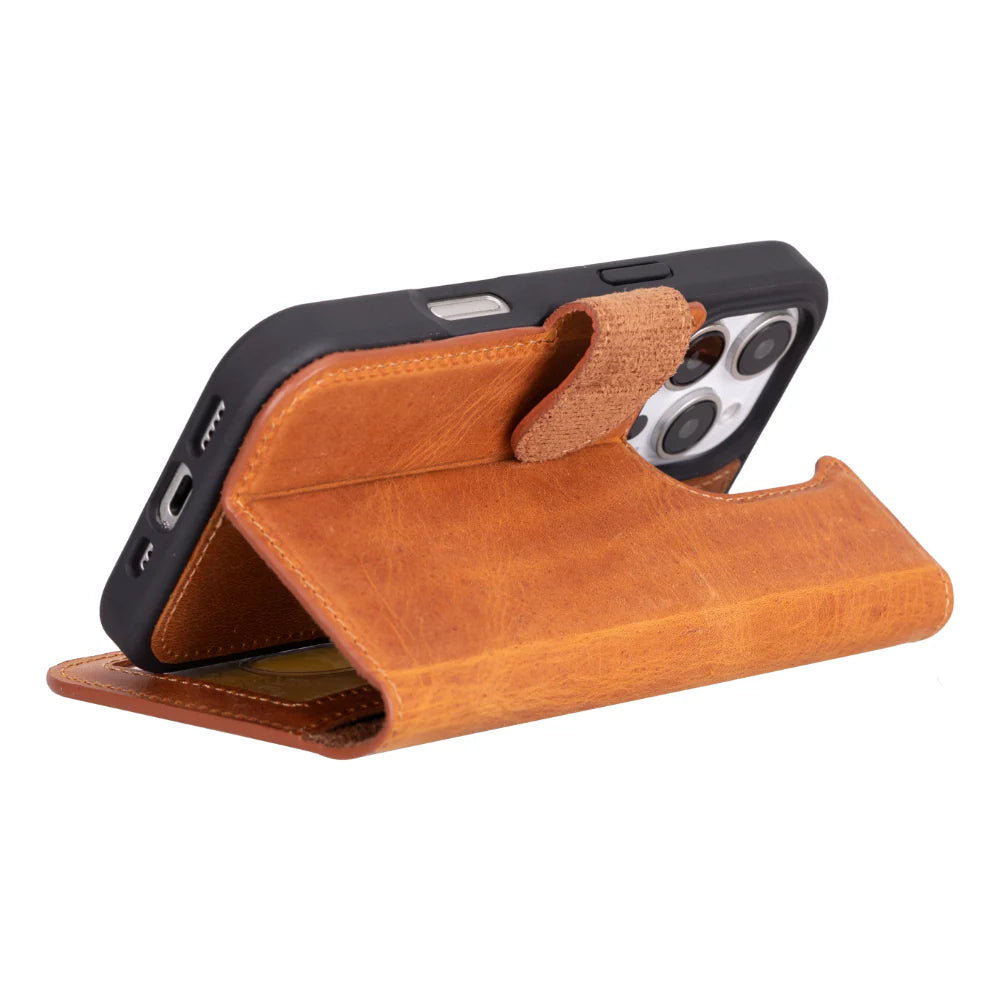 Magic iPhone 16 Pro Detachable Leather Wallet Case