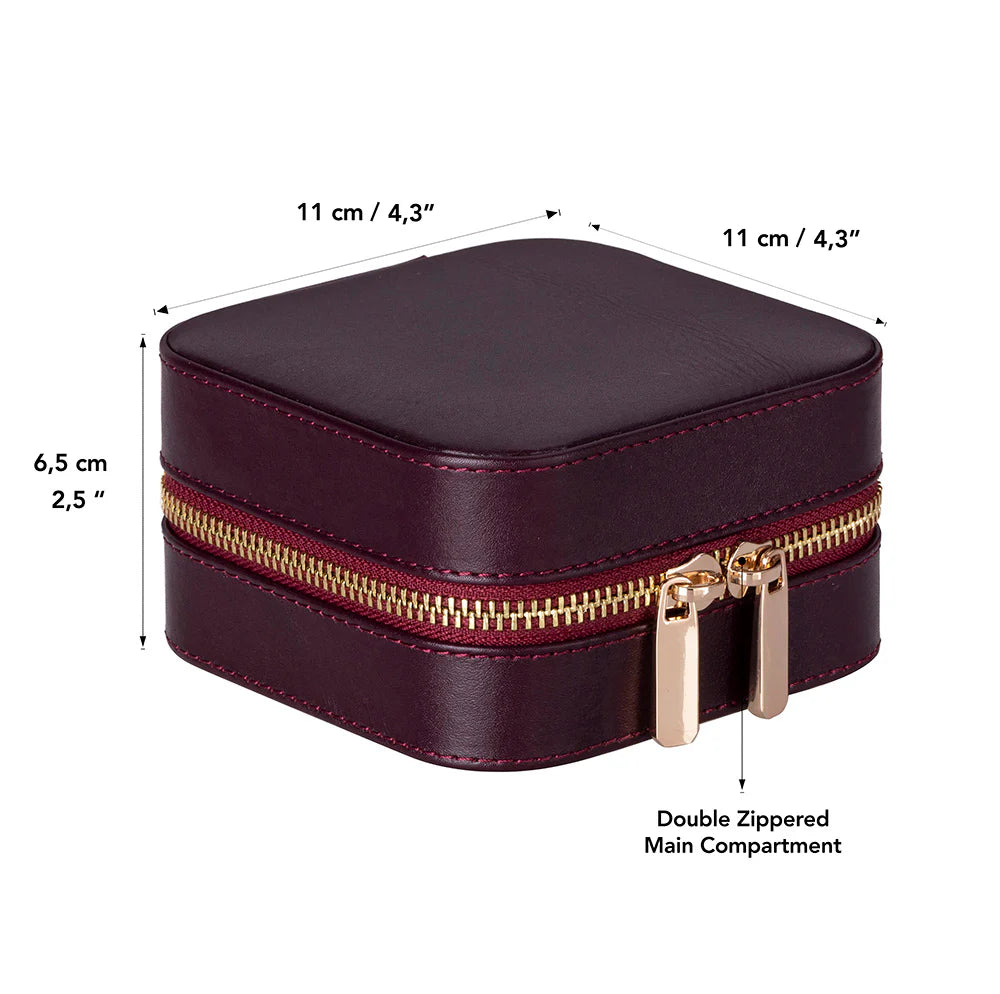 Amanda Leather Jewelry Box, Medium