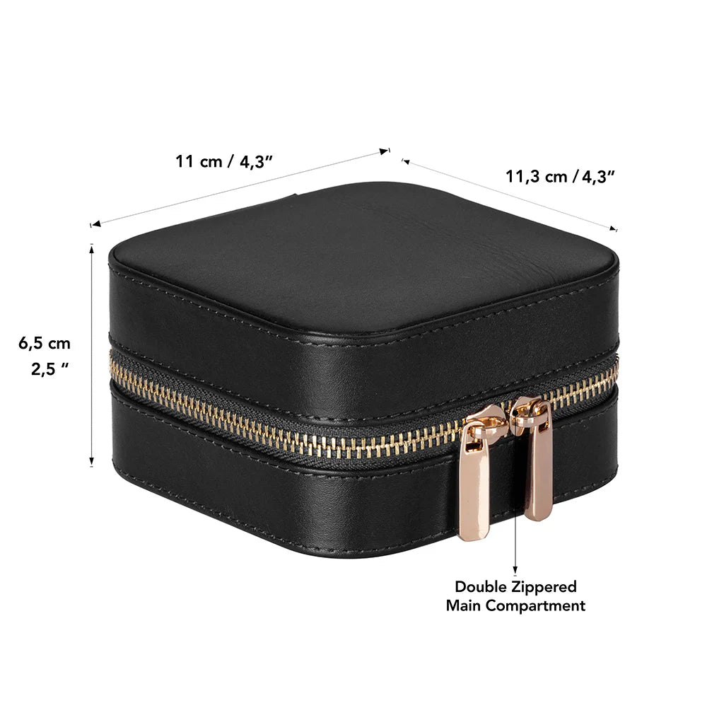 Amanda Leather Jewelry Box, Medium