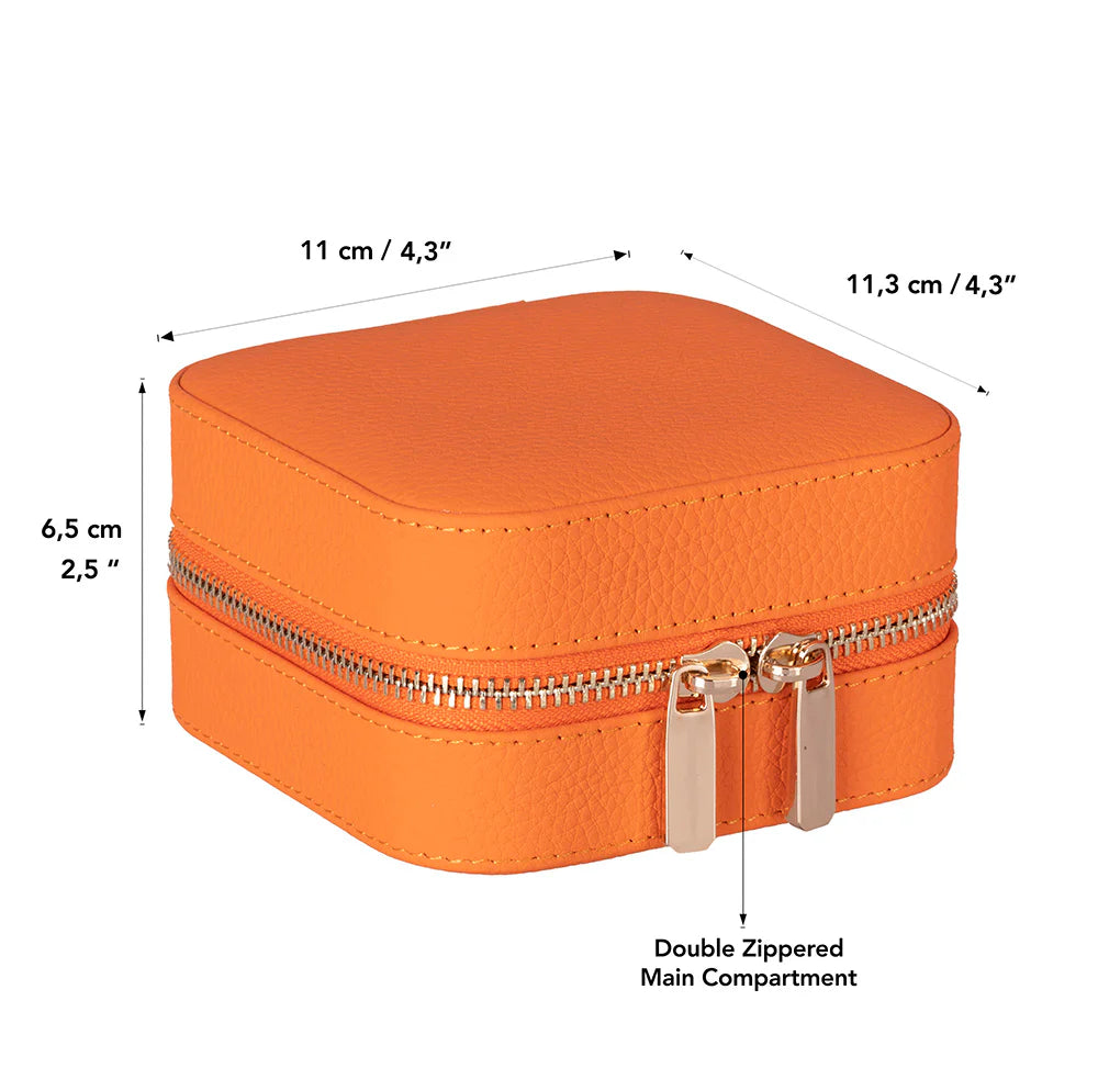 Amanda Leather Jewelry Box, Medium