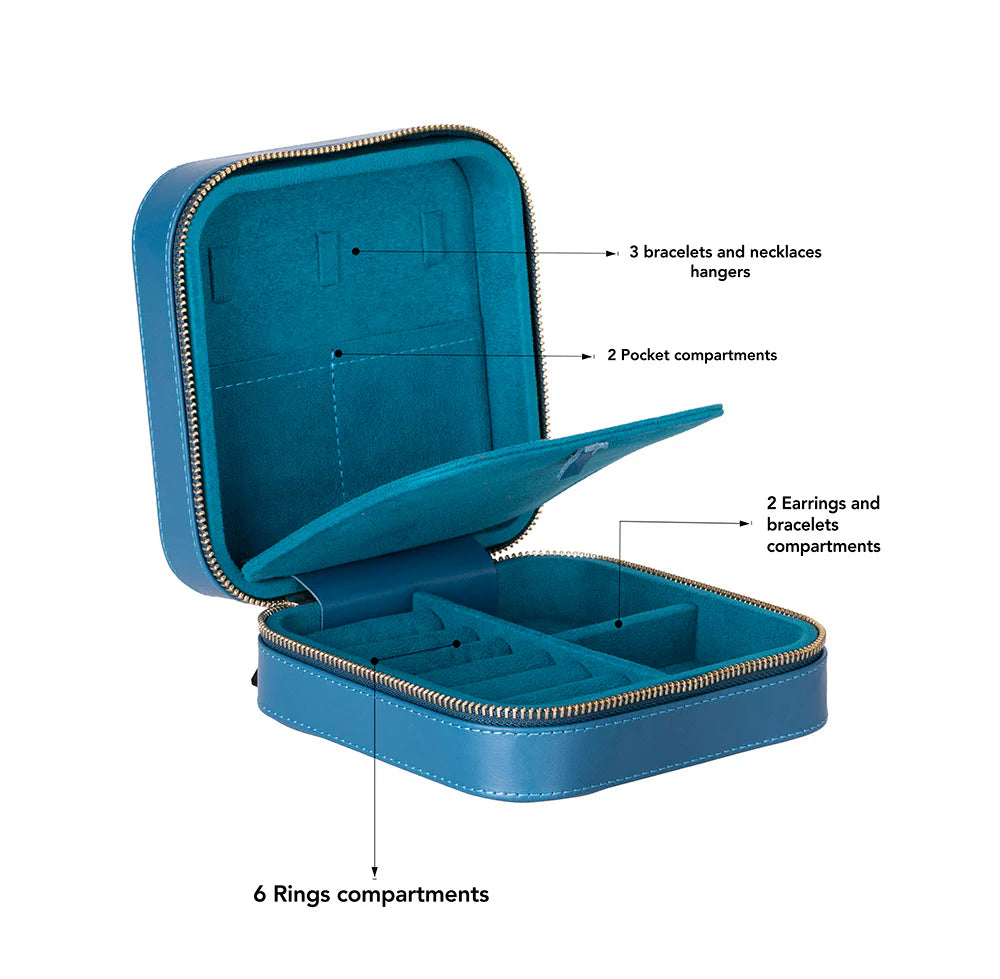 Amanda Leather Jewelry Box, Large