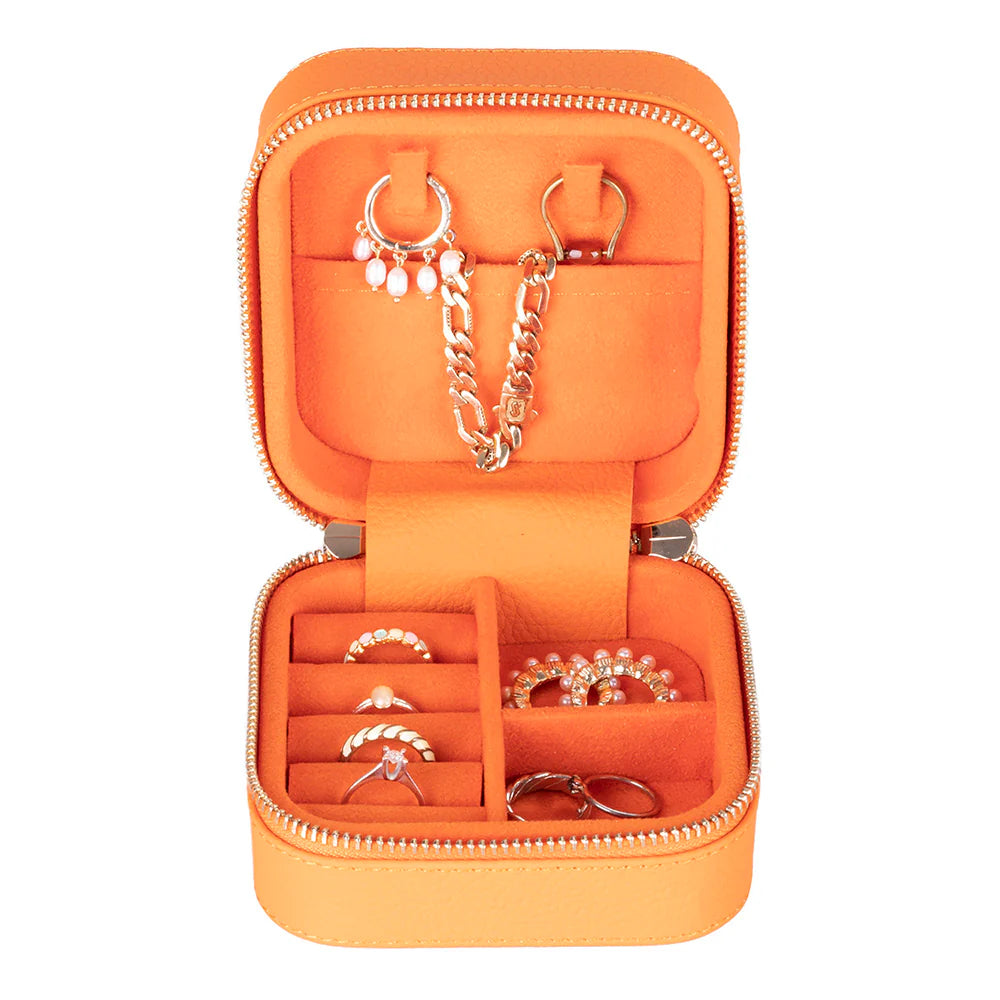 Amanda Leather Jewelry Box, Medium