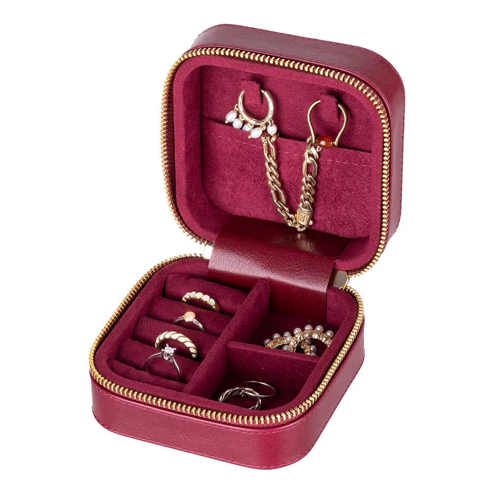 Amanda Leather Jewelry Box, Medium