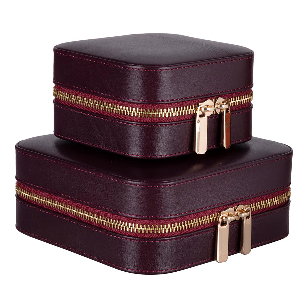 Amanda Leather Jewelry Box, Medium